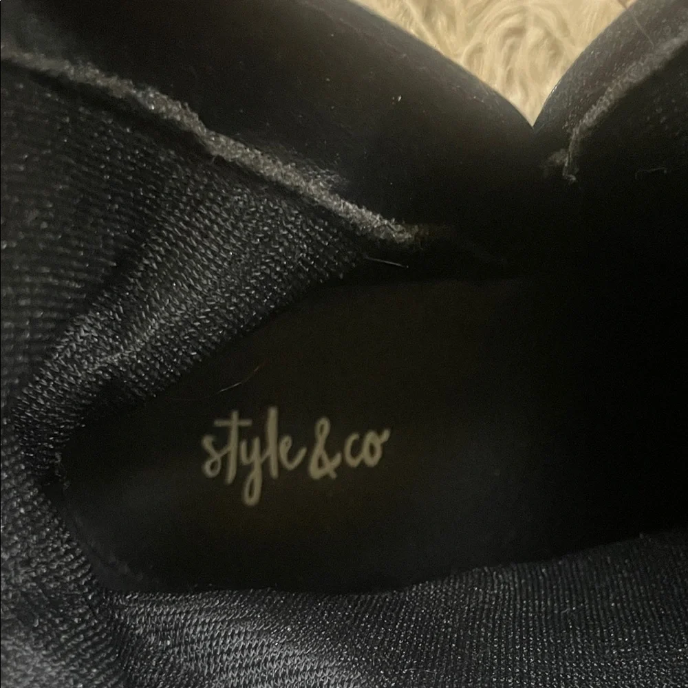 Style & Co. Women’s Black Over the Knee Boots Size 8.5